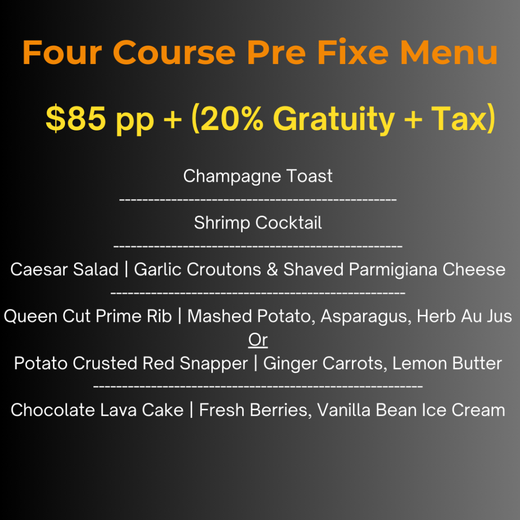 Four-Course Pre Fixe Menu