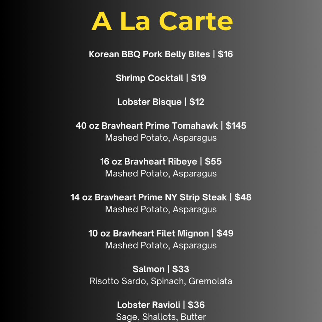 A La Carte Extravaganza